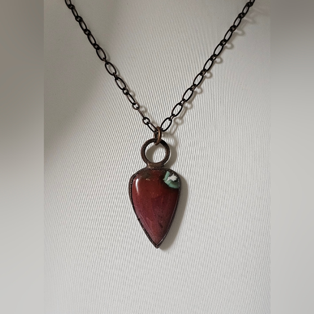 Astraea jasper necklace